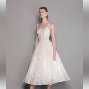 Mademoiselle Bridal Midi Dress -
Bronx and Banco